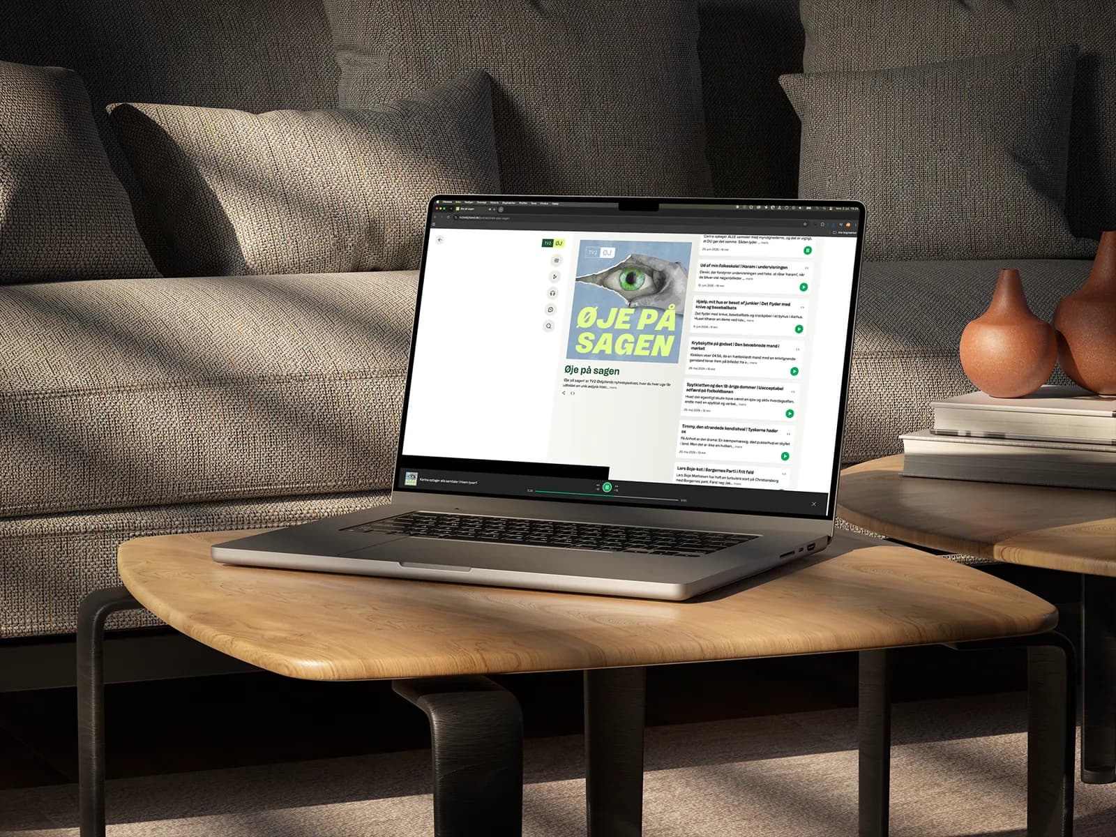 Øje på Sagen-identiteten vist på MacBook Pro